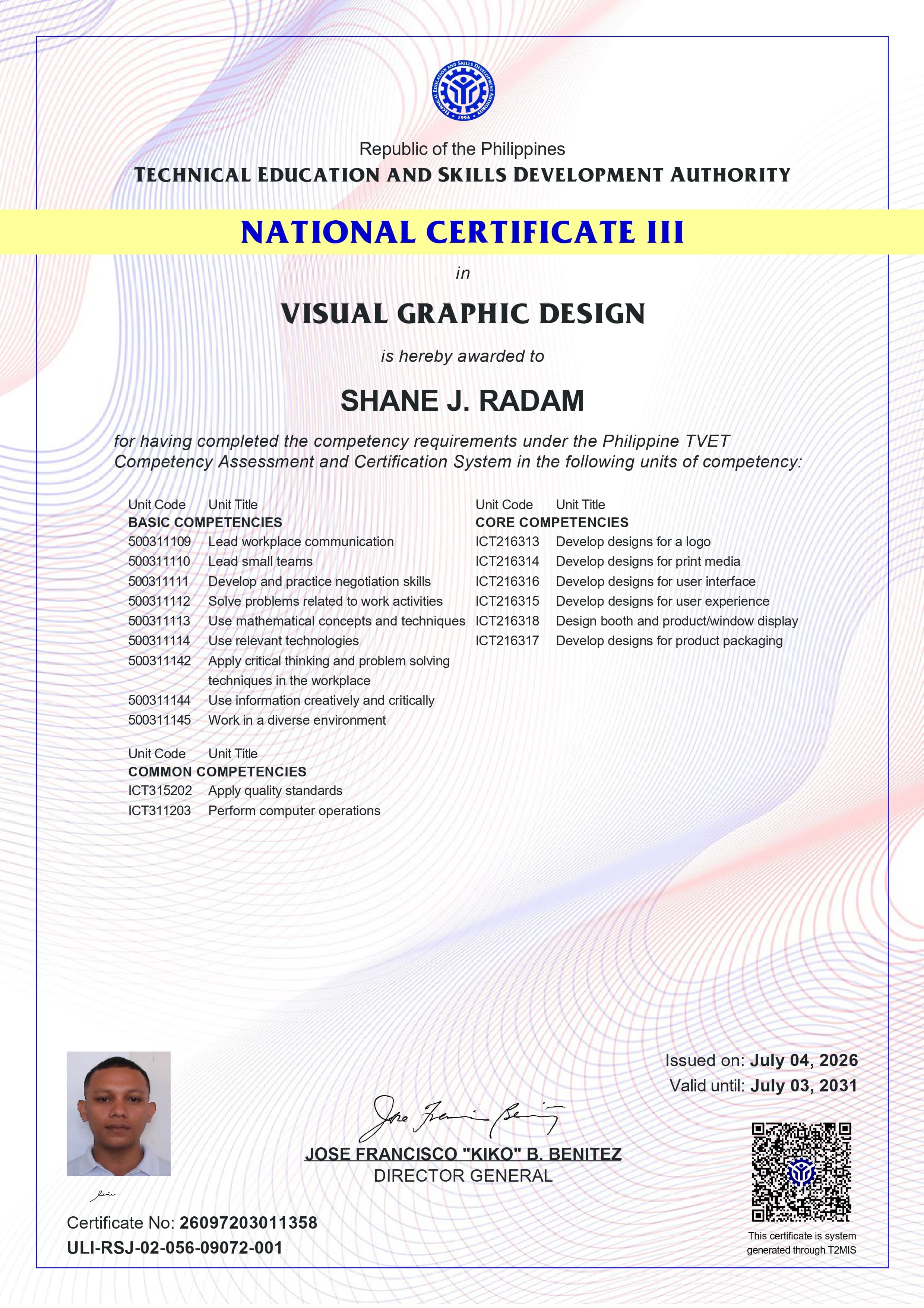 Visual Graphic Design NC III